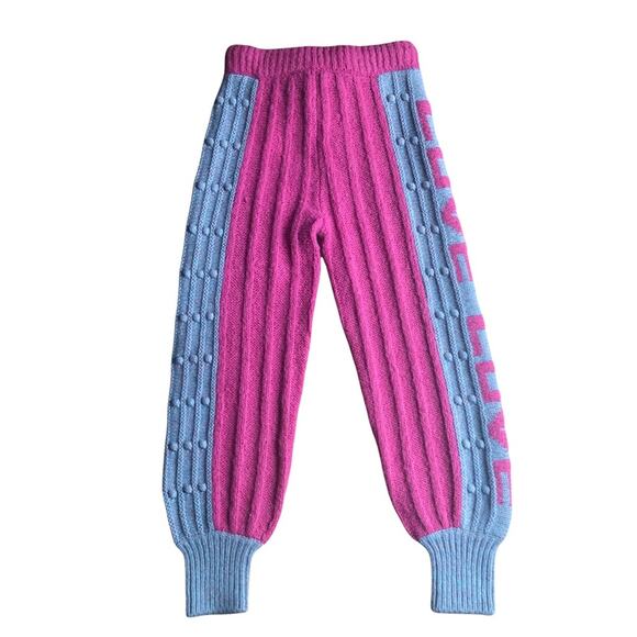 Loveshackfancy Landana Pink Knit Jogger Lounge Sleep Yoga Pants Size XS NWT - Picture 10 of 12